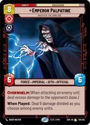 Star Wars: Unlimited - Emperor Palpatine (R)