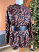 Tom Tailor bluzka tunika wzór zebra lyocell L XL