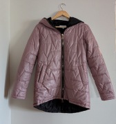 Stayhere przejściowa kurtka wiosna jesień pikowana liliowa wrzosowa nowa S