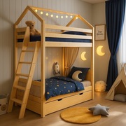 Łóżko piętrowe domek 