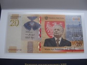 20 ZŁ LECH KACZYŃSKI + FOLDER EMISYJNY