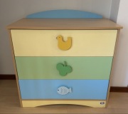 Komoda dziecięca PALI Carosello | 3 Szuflady | Włoski Design | Drewno