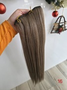 Włosy Clip-In. Kolor: Toffee. Nr.16. Bioproteinowe- termiczne