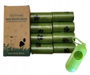 Worki woreczki na psie odchody BIO biodegradowalne 120 sztuk + etui