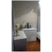 Imitacja cegły z gotową fugą płytki gipsowe białe