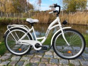 Rower Miejski 26" 3 Biegowy Biały Shimano WYSYŁKA