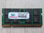 Pamięć RAM DDR2 SIS SSY264M8-J6E 1 GB
