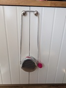 Śliczna torebka srebrno różowa okrągła 15cm bdb-