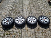 Felgi Audi 7Jx15 z oponami 195/65R15 2x Nokian 1019 2x Kormoran 0618