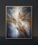 Abstrakcja,struktura,olej, 80x100cm, Monika Seroka