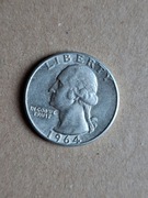 25 centów srebro próby 900 1964r