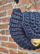 Torebka Oreo wykonana na szydełku 