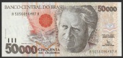 Brazylia 50000 cruzeiros 1992 - Camara Cascudo - stan bankowy UNC