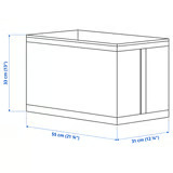 SKUBB Pudełko, biały, 31x55x33 cm IKEA 2 szt.