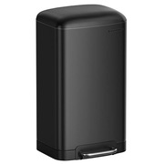 Kosz kuchenny 30L czarny z pedałem i cichym domykaniem