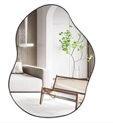 Lustro ścienne nieregularny kształt 65x40cm BLACK
