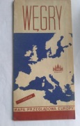 Węgry mapa przeglądowa 1972
