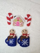 Zestaw ozdób choinkowych z filcu