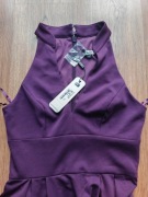 Sukienka Chi Chi London fioletowa-śliwkowa