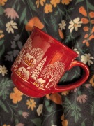 Bordowy kubek zimowy (grzaniec) 200ml Van Well