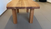 Solidny dębowy stolik kawowy - ręcznie robiony