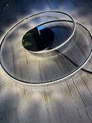 Nowoczesna lampa sufitowa LED / z lustrem