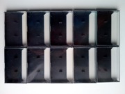 Zestaw 10 sztuk pudełka na kasety magnetofonowe lata 90-te