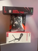 Zestaw komputerowy – klawiatura Krux RGB + podkładka HAVIT + 2 mikrofony