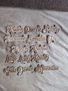 Napis Nazwy Imię sklejka 