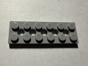 LEGO TECHNIC PŁYTKA PŁASKA 2x6 J.SZARA,CZERWONA 32001 2 szt