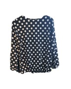 Bluzka w białe grochy, rozmiar 40/L ściągacz