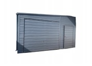 Garaż blaszany 5x6 Brama 1.90 profil zamknięty, ocynk, Premium
