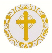 Naklejki komunijne złocone, na koperty zaproszenia 10 szt.