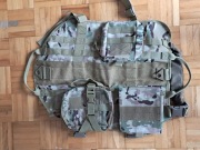 Kamizelka Taktyczna Uprząż Dla Psa + 3 Kieszenie Multicam
