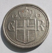 ISLANDIA 25 Aurar 1940 ŁADNA