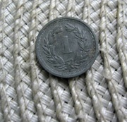 Szwajcaria 1 Rapen 1946r - Cynk