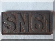 PKP - SN61 GANZ MAVAG - oryginalna tabliczka