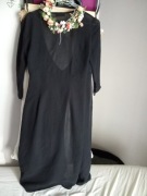 VERO MODA seksowny czarny peniuar szlafrok M/L
