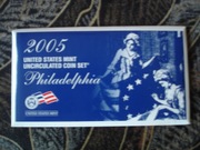 USA 2005 zestaw rocznikowy mennice Philadelphia 11 monet