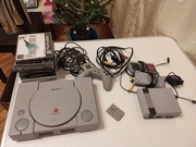 Playstation 1 SCPH-5552 Pad gry ory. karta kabel av plus klon NES