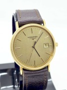 Longines męski zegarek naręczny z mechanizmem na baterię.