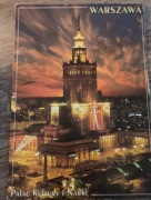 Warszawa - Pałac Kultury i Nauki, nocą