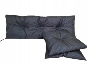 Poduszka na ławkę ogrodową 120x40 cm. plus 2x 42x42 cm. 