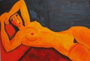 Amedeo Modigliani, Akt, 42x59,5, akty