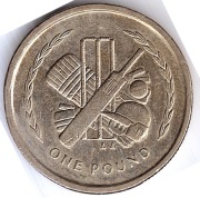 WYSPA MAN 1 funt 1999, KM# 906.2, XF