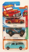Hot Wheels – ’49 Ford F1, ’87 Dodge D100, Custom Chevy Pickup