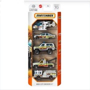 Matchbox - Zestaw 5Pak MBX City Drivers II HKY24 - Limitowana seria 70 lat