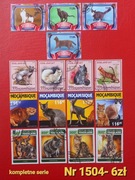 Znaczki fauna:1504: koty, zwierzęta- zestaw kompletnych serii znaczków 