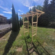 Pergola drewniana, drewno jodła, własnoręcznie robiona