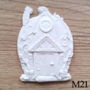 Bajkowy domek z dyni figurka do malowania dla dzieci magnes z masy